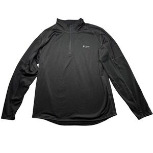 Red Head Elite Men's Black Quarter Zip Pullover Long Sleeve Shirt XL